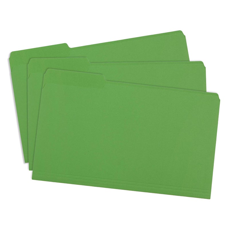 Blue Summit Supplies Green Legal File Folders, 1/3 Cut Tab, Legal Size, Great for Organizing and Easy File Storage, 100 Per Box - Image 3